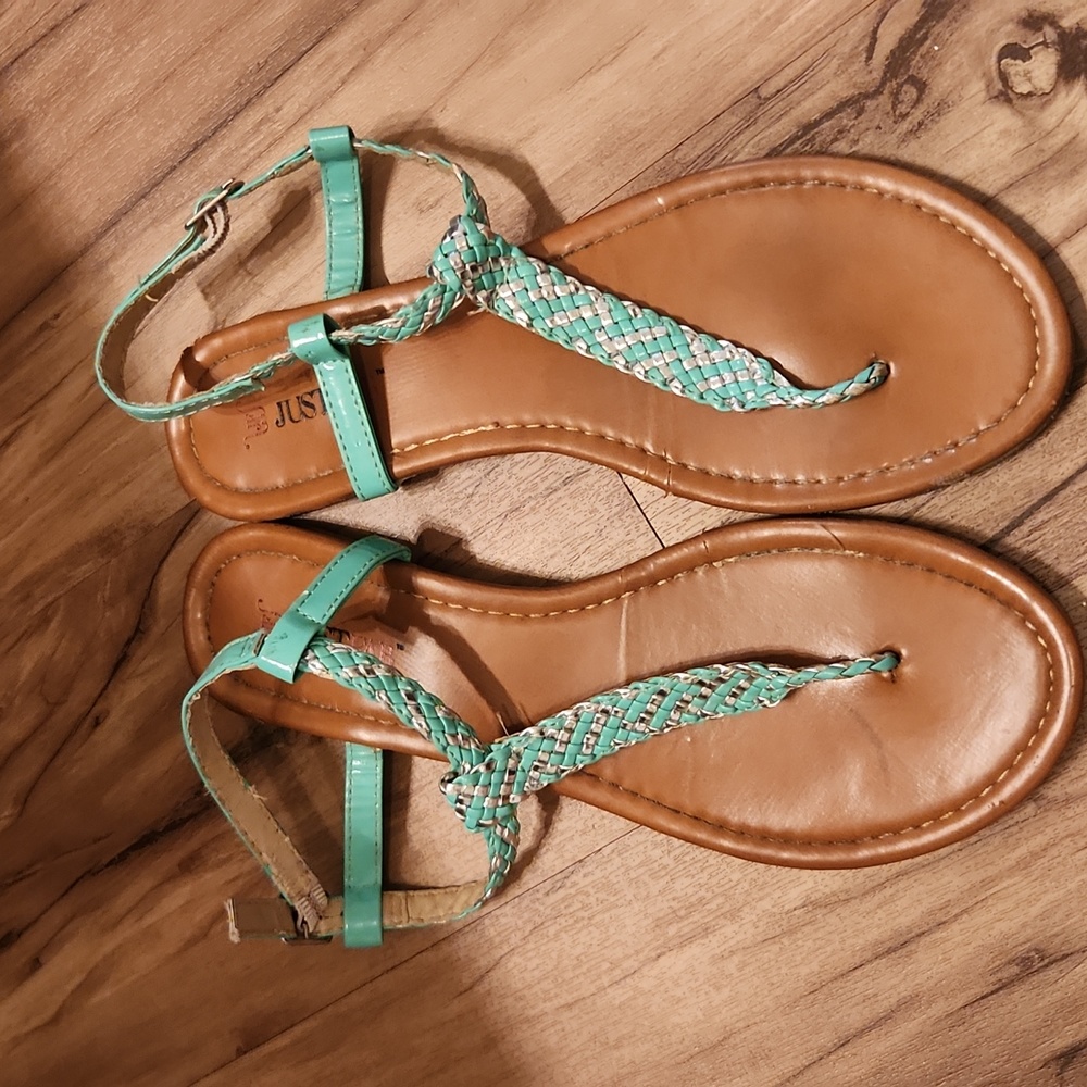 Teal Sandals
